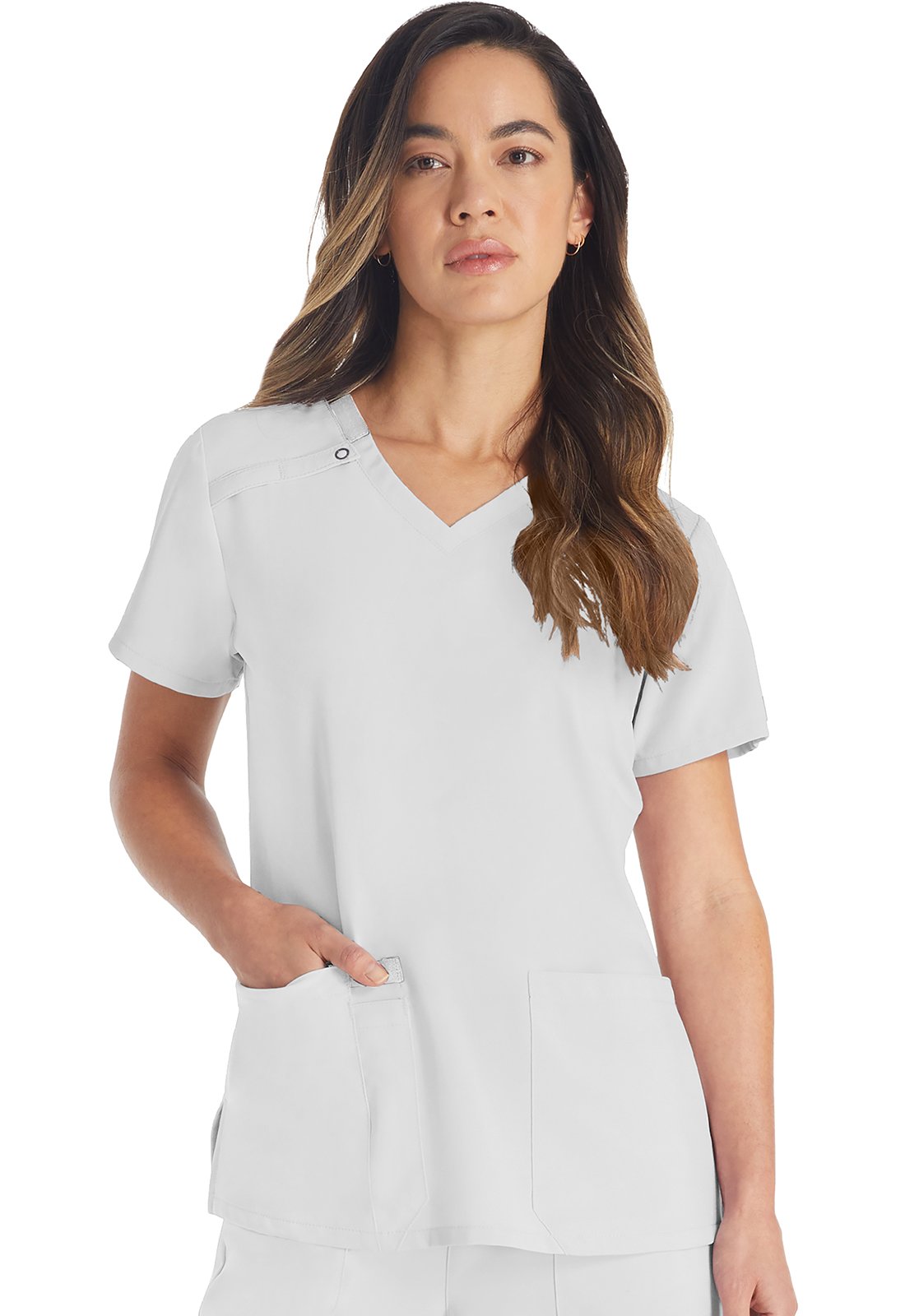 Female Students Top: #DK615 (White) - Image 3