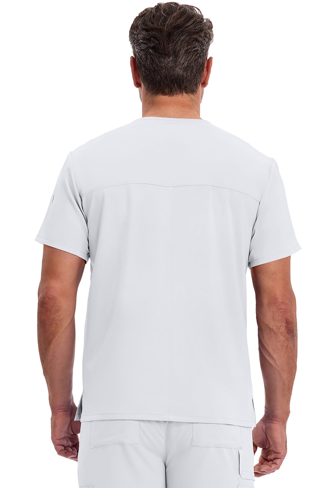 Male Students Top: #DK635 (White) - Image 2