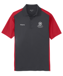 NEWTECH PREP Automotive Service Management shirt ST652 Iron Grey/True Red (Newtech logo + students name) INSTRUCTOR and STAFF