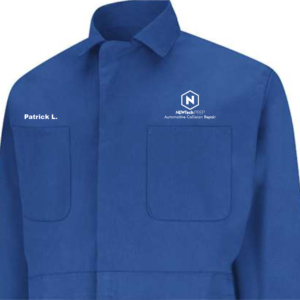 NEWTECH PREP Automotive Collision Repair Coverall Red Kap (Newtech logo + students name)