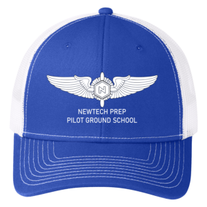 Pilot Ground School Cap - C112 - True Royal/ White Cap