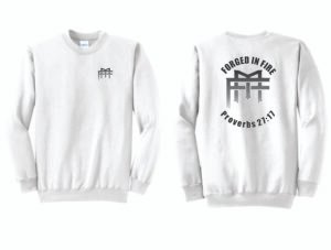 Forged Men’s ministry White Crewneck Sweatshirt
