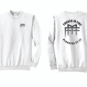 Forged Men’s ministry White Crewneck Sweatshirt