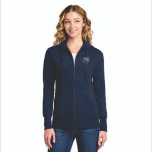 Women's Full-Zip Hooded Sweatshirt Navy