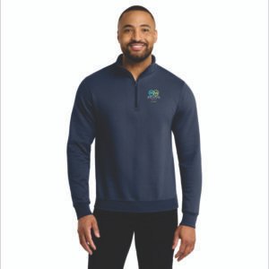 Adult 1/4-Zip Pullover Sweatshirt Navy