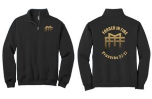 Forged Men’s ministry Black 1/4-Zip Sweatshirt