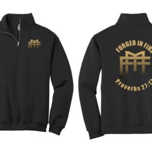 Forged Men’s ministry Black 1/4-Zip Sweatshirt