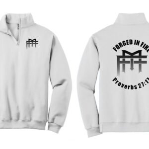 Forged Men’s ministry White 1/4-Zip Sweatshirt